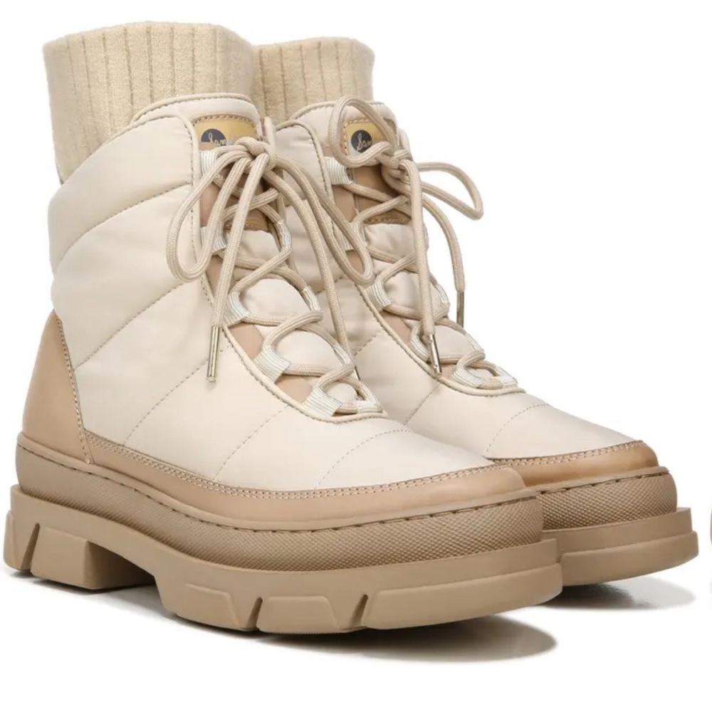Sam Edelman Tabitha Quilted Lace up Boot